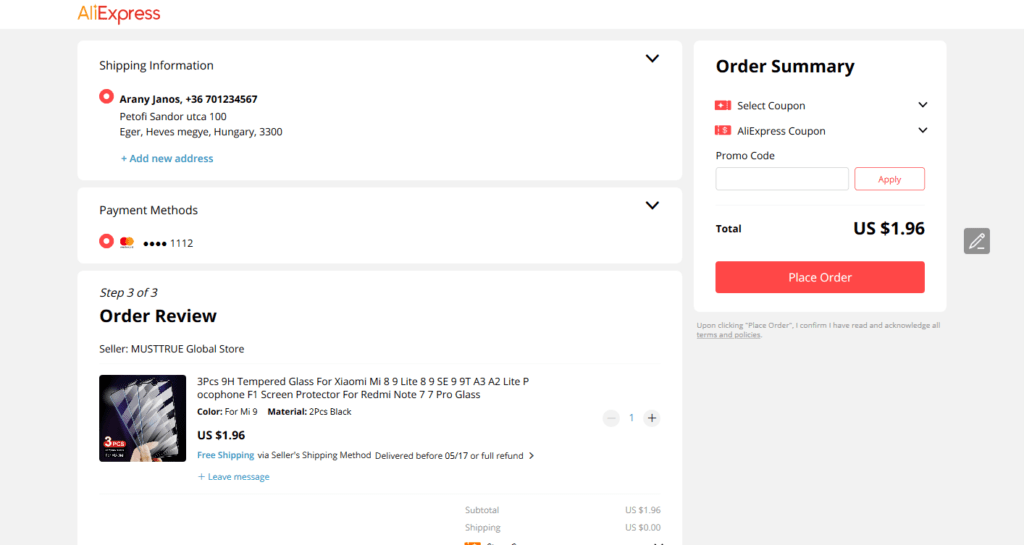 Aliexpress Delivery Options